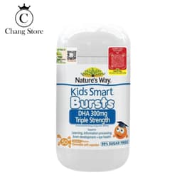 [NK tem phụ- DATE T5/28] Viên Nhai Nature's Way Kids Smart DHA Burst 300mg Triple Strength Tăng Cường Phát Triển T 4