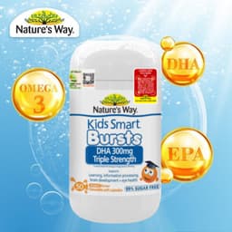[NK tem phụ- DATE T5/28] Viên Nhai Nature's Way Kids Smart DHA Burst 300mg Triple Strength Tăng Cường Phát Triển T 3