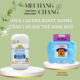 [NK tem phụ- DATE T5/28] Viên Nhai Nature's Way Kids Smart DHA Burst 300mg Triple Strength Tăng Cường Phát Triển T 1