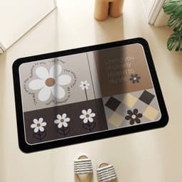Thảm Lau Chân Chùi Chân, Thảm Trải Sàn Chùi Chân 3D Chống Trơn Trượt, Thảm Siêu Thấm Nhà Tắm, Nhà Bếp - Thảm Chân40x60cm 4