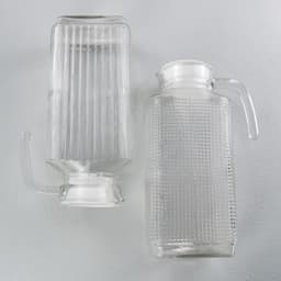 Bộ Cốc Bình Thủy Tinh Cao Cấp, Họa Tiết Nổi Sần Chịu Nhiệt Dung Tích 1700ml Màu Trắng 7