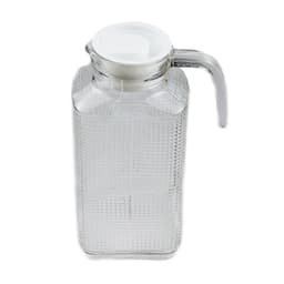 Bộ Cốc Bình Thủy Tinh Cao Cấp, Họa Tiết Nổi Sần Chịu Nhiệt Dung Tích 1700ml Màu Trắng 6