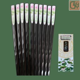 Đũa Sợi Thủy Tinh Nhật Họa Tiết Hoa Sen Bình An Cao Cấp ,Không Nấm Mốc, Kháng Khuẩn, Chống Trơn Trượt, An Toàn Vệ Sinh. 4