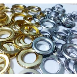 Khoen bạt khoen ore 12 x 23mm Đồng thau xịn Khuy mắt cáo đóng bạt 12mm Chân cao 7mm Có long đền 2