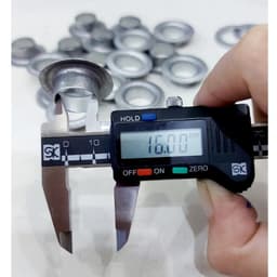 Khoen mắt cáo 12mm 16mm Bằng sắt Chân cao Khoen đóng bạt che mưa, bạt xe tải, bạt HDPE dày Bịch 100 cái Có long đền 5