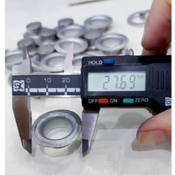 Khoen mắt cáo 12mm 16mm Bằng sắt Chân cao Khoen đóng bạt che mưa, bạt xe tải, bạt HDPE dày Bịch 100 cái Có long đền 6