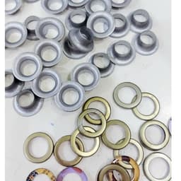 Khoen mắt cáo 12mm 16mm Bằng sắt Chân cao Khoen đóng bạt che mưa, bạt xe tải, bạt HDPE dày Bịch 100 cái Có long đền 2