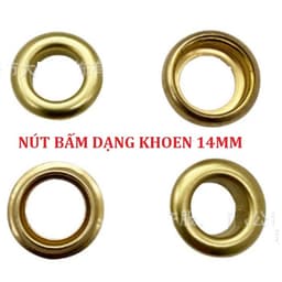Nút bấm 4 thành phần dạng khoen mắt cáo Size 14mm Bằng đồng thau không gỉ sét 1