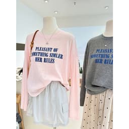 Áo thun tay dài nữ dáng rộng Menina, áo thun nữ dài tay chất xược giấy thời trang. 1