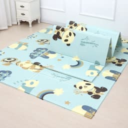 Lều cho bé gái và trai hình trụ tháp 105 x 135cm và Thảm Hàn Quốc XPE 2 Mặt Chống Thấm 9