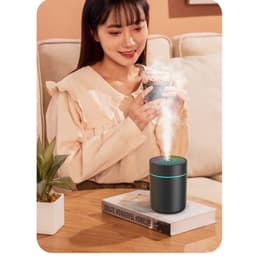 Máy Xông Tinh Dầu Phun Sương Tạo Ẩm 300ml Tích Hợp Đèn Led 8