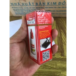 (sẵn mực) Hộp dấu lăn vân tay điểm chỉ và đóng dấu hình chữ nhật mực không lem xanh đỏ đen 8