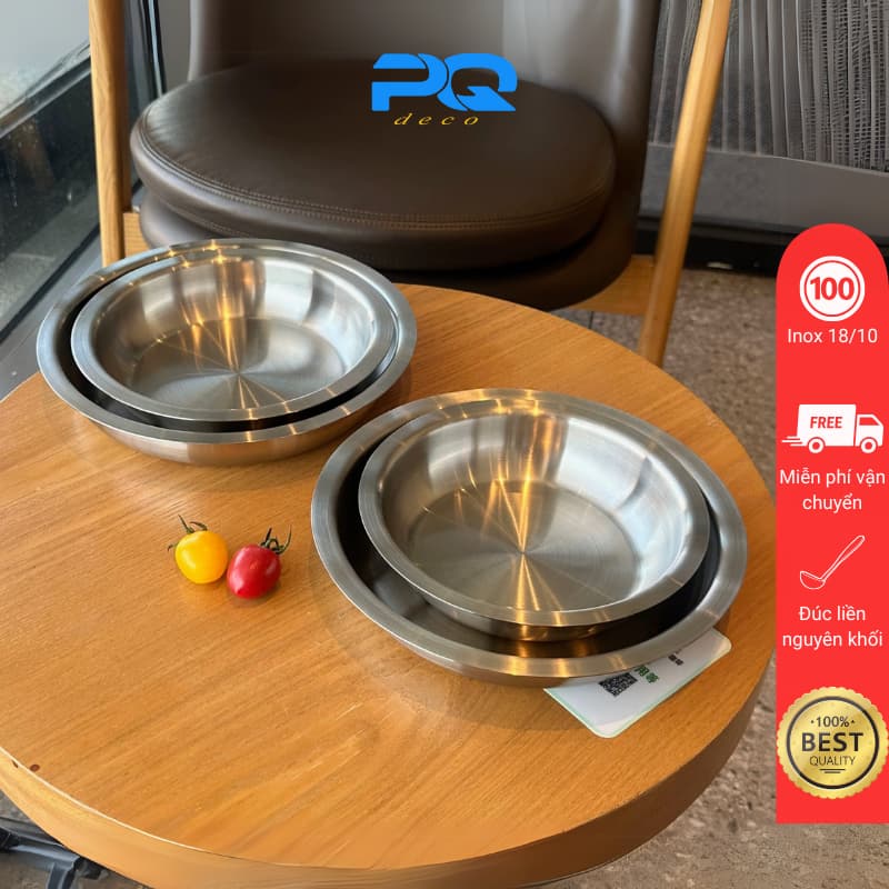 Khay đựng đồ ăn cho lò nướng nồi chiên không dầu inox 18/10 chockmen C856
