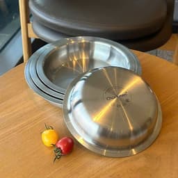 Khay đựng đồ ăn cho lò nướng nồi chiên không dầu inox 18/10 chockmen C856 2