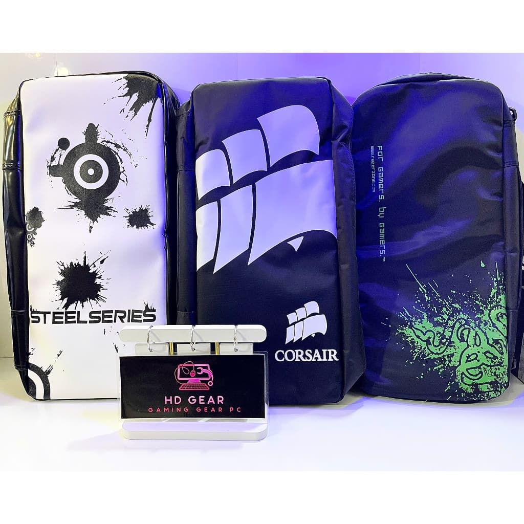 Balo in Steelseries, Razer Túi đeo chéo đựng Gaming Gear Phím + lót chuột + tai nghe cho Gaming Thủ chuyên nghiệp