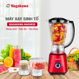 Máy xay sinh tố 1.5L Nagakawa NAG0820 - Công suất 500W, Dung tích 1.5L - Hàng chính hãng - Bảo hành 12 tháng toàn quốc 3