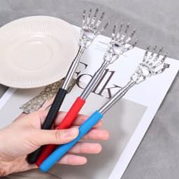 Cây Gãi Ngứa Lưng Đa Năng Hình Bàn Tay, Điều Chỉnh Độ Dài Bằng Thép Cao Cấp Không Gỉ, Tiện Lợi Cho Mọi Người. 2