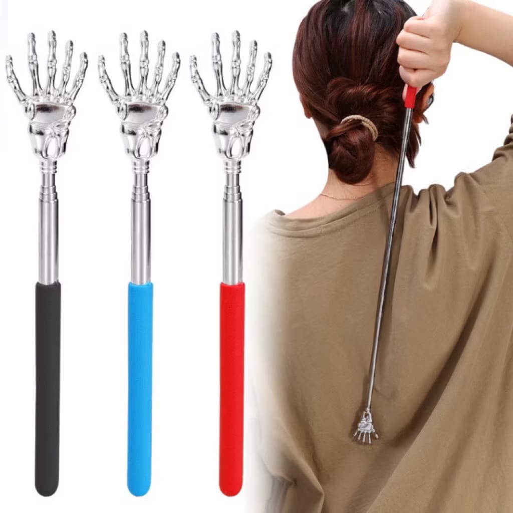 Cây Gãi Ngứa Lưng Đa Năng Hình Bàn Tay, Điều Chỉnh Độ Dài Bằng Thép Cao Cấp Không Gỉ, Tiện Lợi Cho Mọi Người.