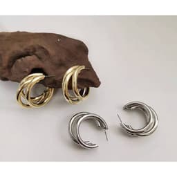 Bông Tai/Khuyên Tai Nữ Mạ Vàng Cổ Điển Phong Cách Hàn Quốc - Quà Tặng Vibe Ocean Charm, Đơn Giản Sang Trọng 4