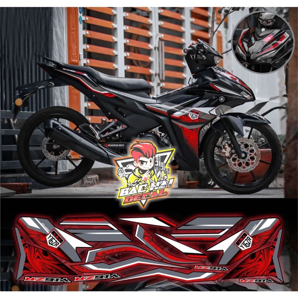 Tem Exciter 155 tem rời Exciter 155 chất liệu decal cao cấp 3 lớp