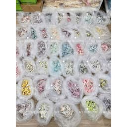 Set 50 kẹp tóc màu mix cho bé gái siêu dễ thương phong cách hàn quốc - Combo,Vỉ 50 kẹp tóc kèm hộp như hình 3