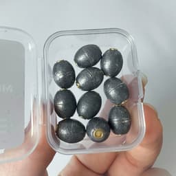 Chì Câu Cá - Chì Hố Đấu Săn Hàng - Chì Xuyên Tâm Lõi Đồng - 5.5g 10g 15g 19g [Hộp 10 Viên] 1