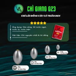 Chì Câu Cá - Chì Hố Đấu Săn Hàng - Chì Xuyên Tâm Lõi Đồng - 5.5g 10g 15g 19g [Hộp 10 Viên] 4