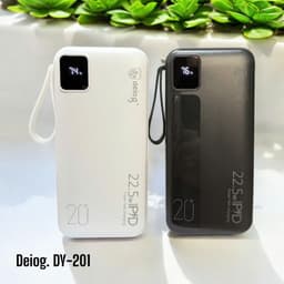 Pin dự phòng sạc nhanh 22.5W Deiog DY-201 20.000mah và Pin Dự Phòng Hoco J100A 20.000mh 6