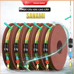 Dây Trục Câu Đài Buộc Sẵn Cước Tàng Hình Sanami Tàng Hình DT12 [ Khuyến Mại ] 9