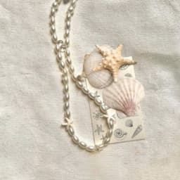 Vòng Cổ Ngọc Trai Nhân Tạo Sao Biển - Quà Tặng Vibe Ocean Charm, Có Sẵn Giao Nhanh, Phong Cách Hàn Quốc 8