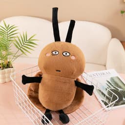 Gấu bông con gián 45cm, gấu tiểu cường vô tri lông mịn đáng yêu, quà tặng dễ thương cho bé 3