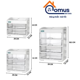 Tủ Đựng Mỹ Phẩm Để Bàn Việt Nhật 3636, Kệ Mỹ Phẩm 4 Tầng - DOMUS 3