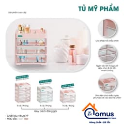 Tủ Đựng Mỹ Phẩm Để Bàn Việt Nhật 3636, Kệ Mỹ Phẩm 4 Tầng - DOMUS 2