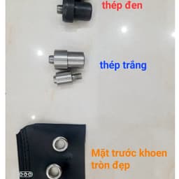 Máy đóng khoen ore (khuy mắt cáo/ oze luồn) Máy đóng thủ công Máy xanh Bằng gang 6