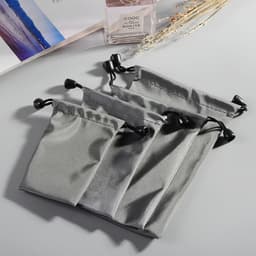 Túi Dây Rút Vải Bóng Chống Thấm Nước Đựng Phụ Kiện Điện Thoại, Pin Sạc Dự Phòng, Tai Nghe 4