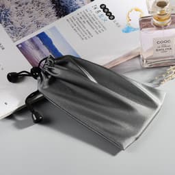 Túi Dây Rút Vải Bóng Chống Thấm Nước Đựng Phụ Kiện Điện Thoại, Pin Sạc Dự Phòng, Tai Nghe 5