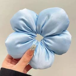 Dây buộc tóc hoa xốp phong cách Hàn Quốc cao cấp, co giãn cao-K132 VINBEO-[LU66] 7