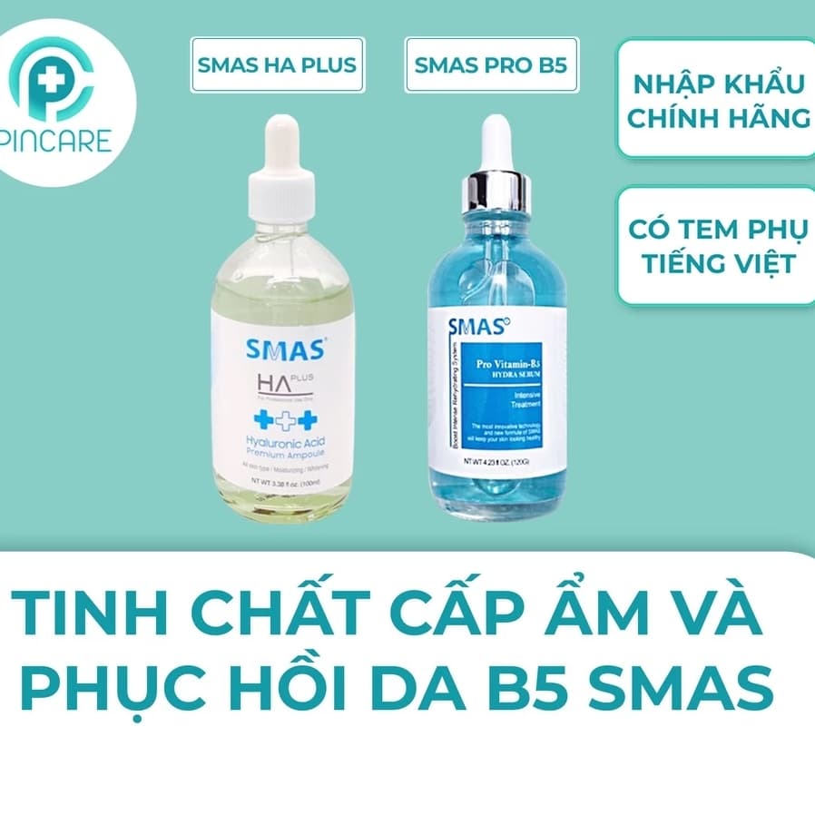 Serum HA Plus & Pro Vitamin B5 SMAS- Serum chuyên cấp ẩm và phục hồi da - Dược mỹ phẩm Hàn Quốc