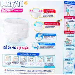 (COMBO 3 GÓI)Tã quần Caryn L28/M32/XL 24miếng siêu thấm hút, khô thoáng cả ngày,siêu tiết kiệm 7