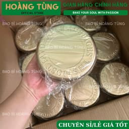 Hộp Thiếc Tròn To 13.5 cm Đựng Tiramisu, m, Mousse Ô Long Nhài Nhãn, Socola Đập Đập, Bánh Quy, Cookies, Bánh Kẹo 700ml 7
