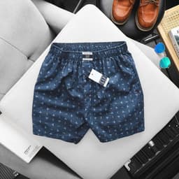 Quần đùi nam cotton sợi tre , Quần mặc nhà mặc ngủ big size 100kg - 3bros Quần Ngủ LE 2