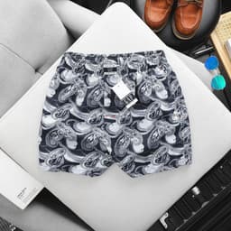 Quần đùi nam cotton sợi tre , Quần mặc nhà mặc ngủ big size 100kg - 3bros Quần Ngủ LE 6