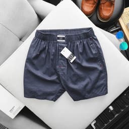 Quần đùi nam cotton sợi tre , Quần mặc nhà mặc ngủ big size 100kg - 3bros Quần Ngủ LE 7