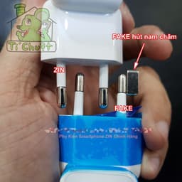[ZIN Chân Tròn] Đầu Nối Chuyển Đổi 2 Chấu EU cho Sạc AP Macbook iPad Không Lo Gãy Chân Cắm 8