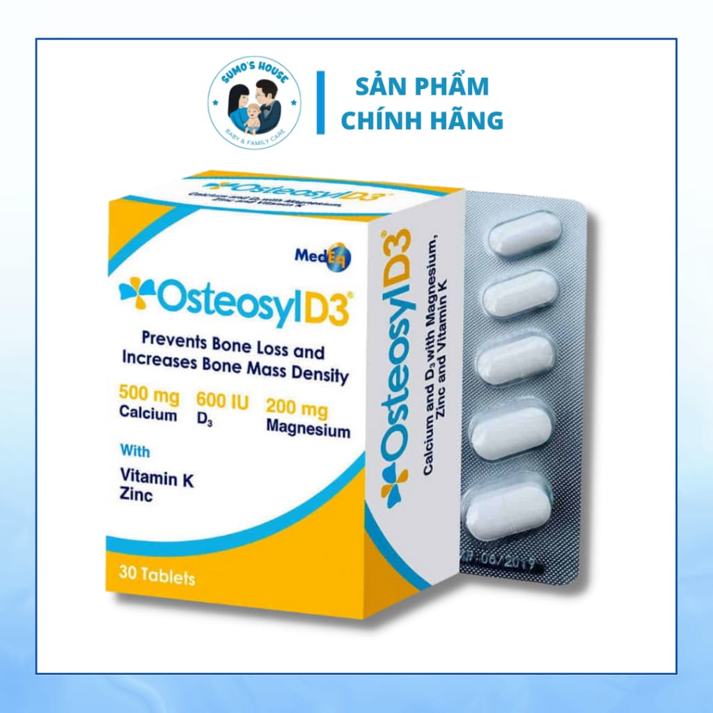 Canxi Osteosyl D3 - Giúp Bổ Sung Canxi, Vitamin Cho Cơ Thể Hộp 30 Viên - Nhập Khẩu Từ Anh