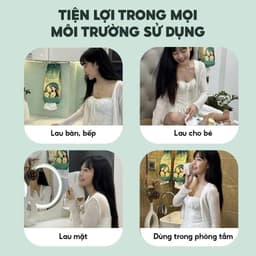 Khăn mặt khô đa năng TopGia Sắc Việt 200 tờ rút, mềm mịn, thấm hút, an toàn, tặng móc treo tường 8