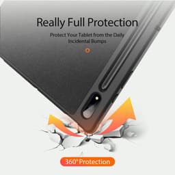 [DUX DUCIS-Có Khay Bút] Bao Da MTB Samsung Tab S10 ULTRA/ S9 ULTRA/ S8 ULTRA 14.6" DOMO Series Lưng Dẻo Vải Jean 4