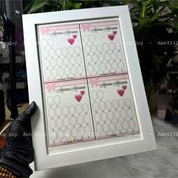 Bảng trưng bày móng mẫu , khung mẫu móng, băng dính dán mẫu, móng gắn bảng mẫu - Hoangquy.233 7