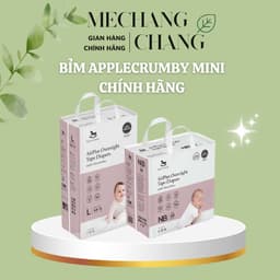 [GIÁ CỰC TỐT - CHÍNH HÃNG] Tã bỉm ngựa applecrumby chính hãng cao cấp NB4/S24/M42/L36 (dán),M22/L20/XL18/XXL16 quần) 6