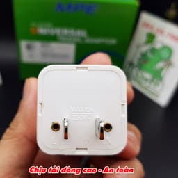 Đầu Nối Phích Cắm Đa Năng AD1 AD2 Chia 2 Ổ Cắm Chuyển 3 Chấu UK Qua 2 Chấu Chân Dẹt US 2 in 1 Chính Hãng MPE 9
